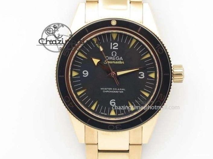 0204 Speedmaster YG RMF Best Edition YG Black Dial on YG Bracelet Lemania HW Durable 7725